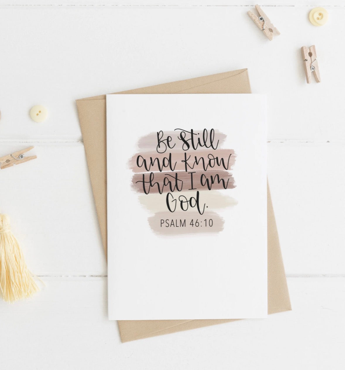 Psalm 46:10 A6 Greeting Card