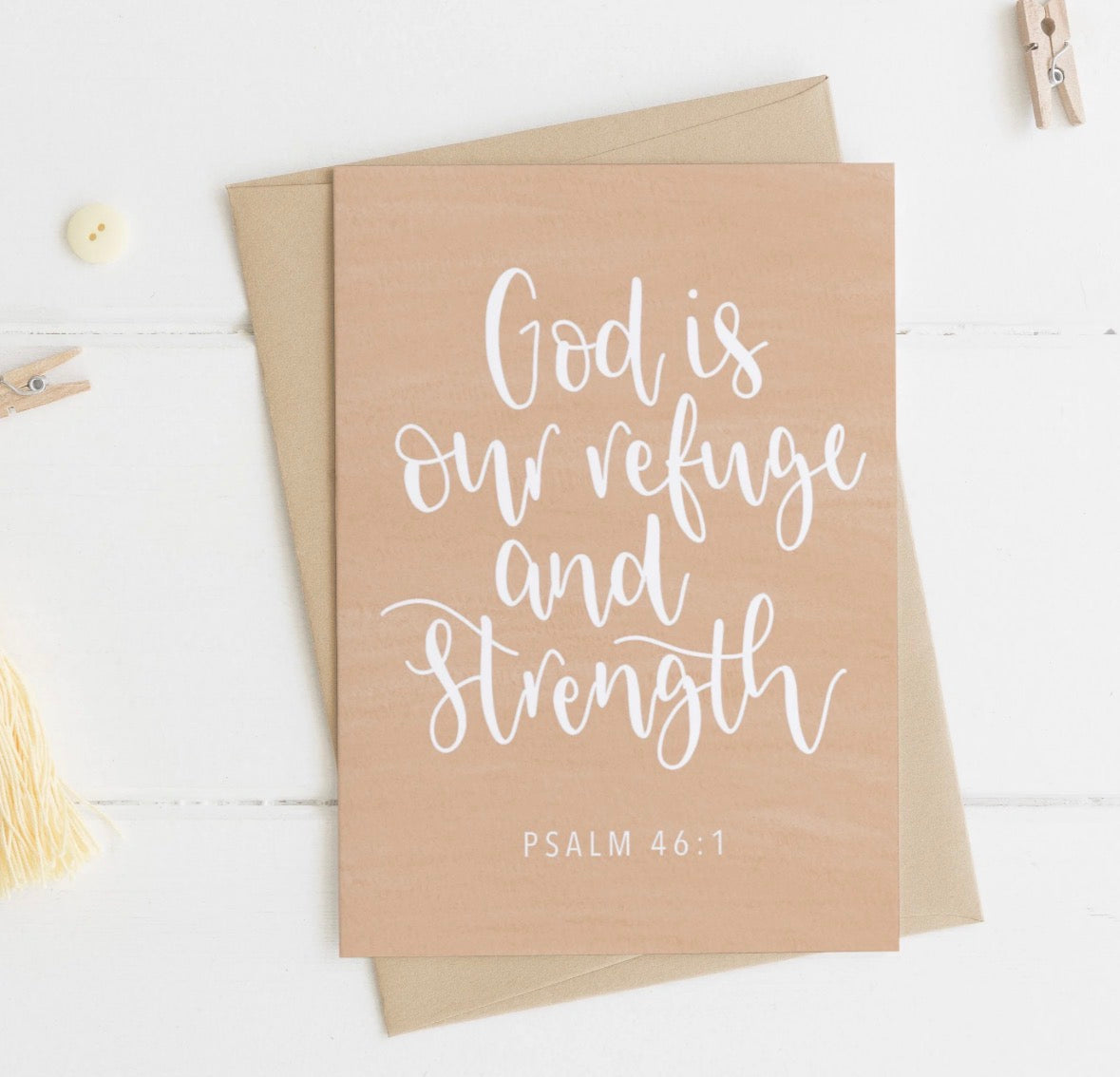 Psalm 46:1 A6 Greeting Card
