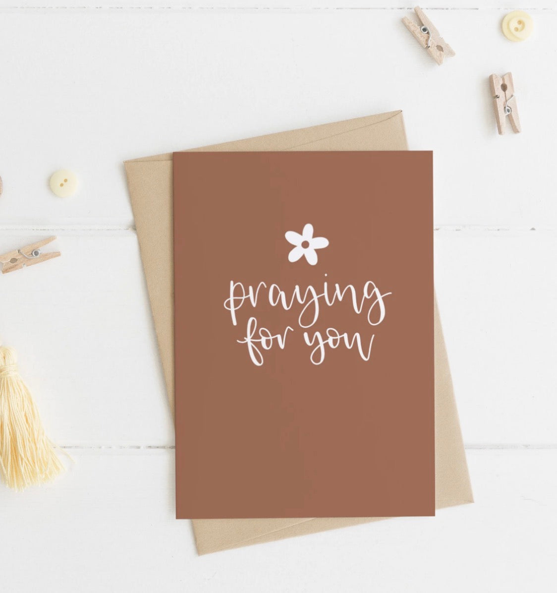 Praying For You A6 Greeting Card
