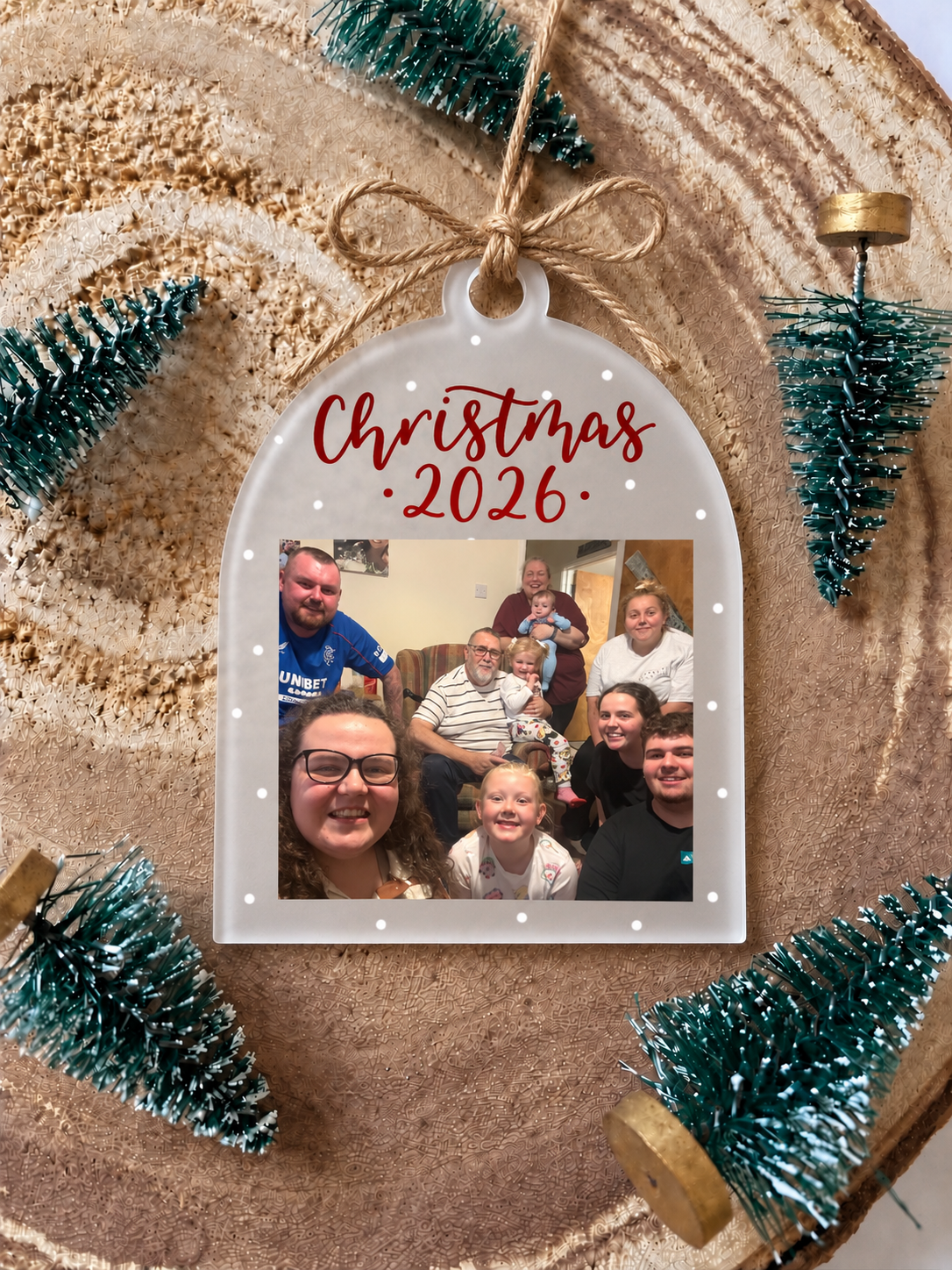 Personalised Photo Christmas Bauble