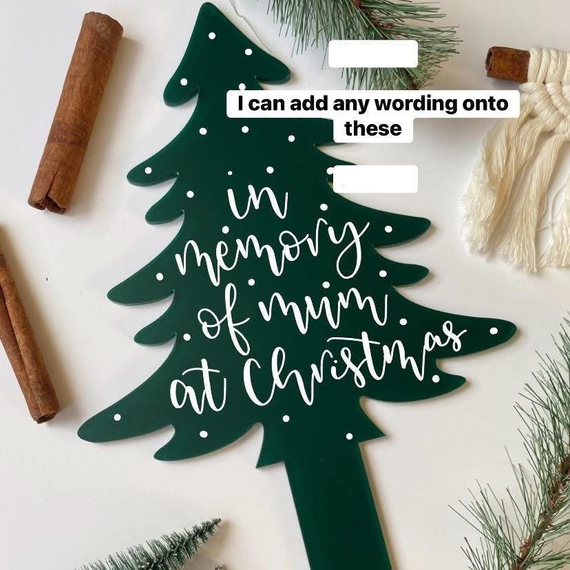 Christmas Tree Grave Marker