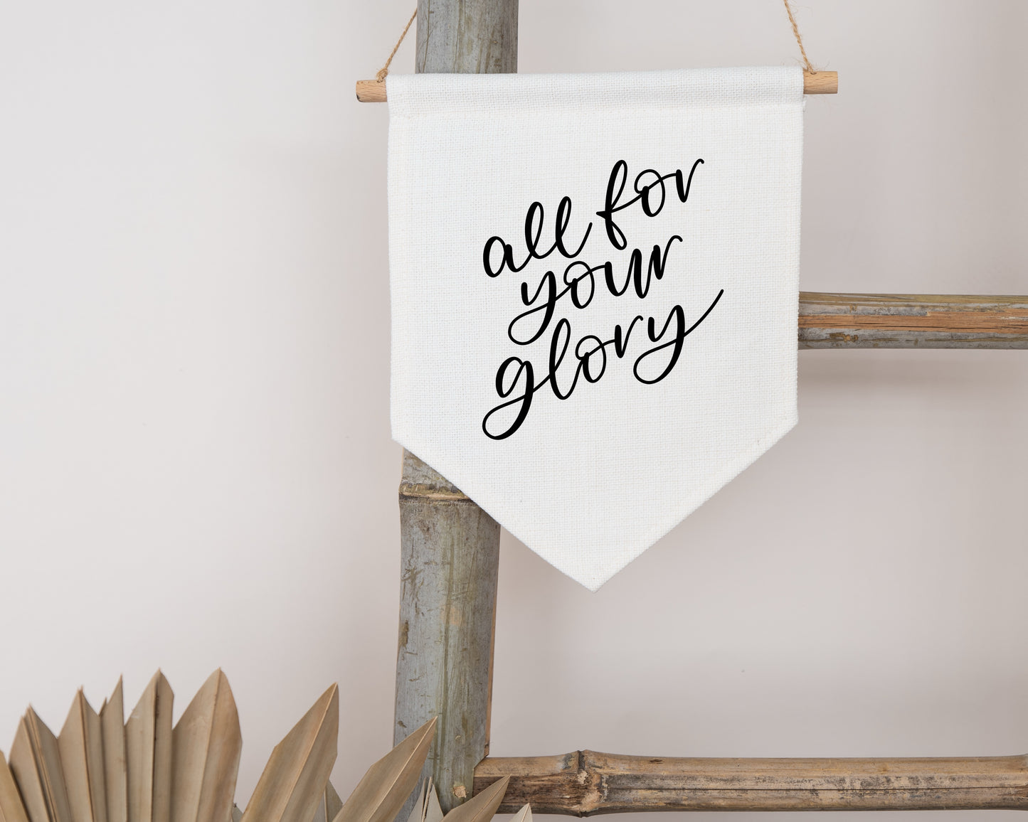 All for your glory Canvas Banner