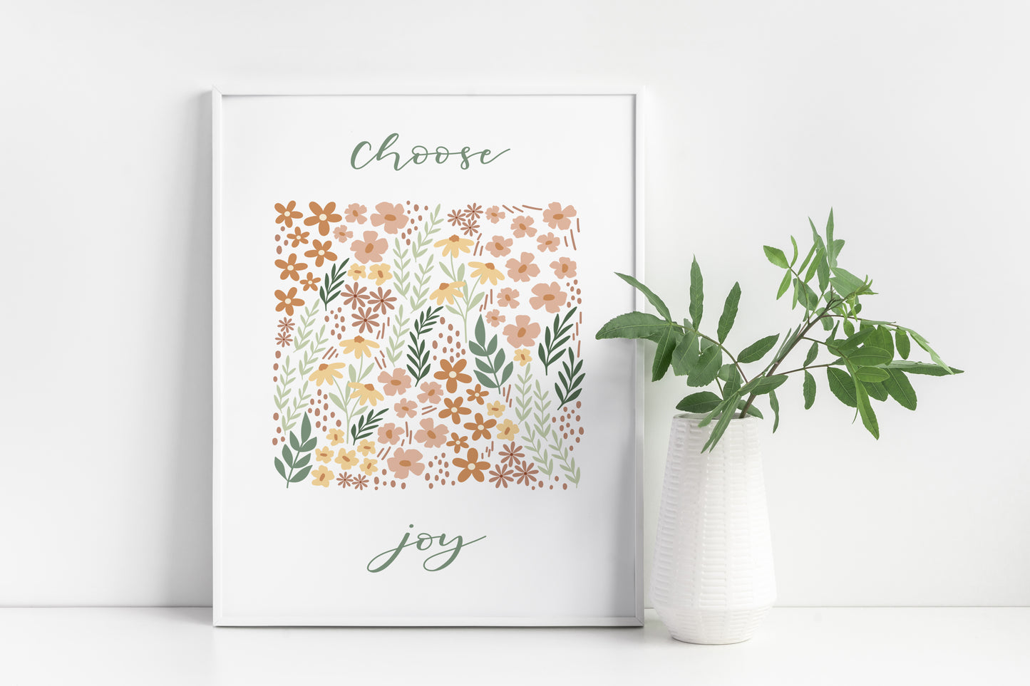 Choose Joy Floral Print