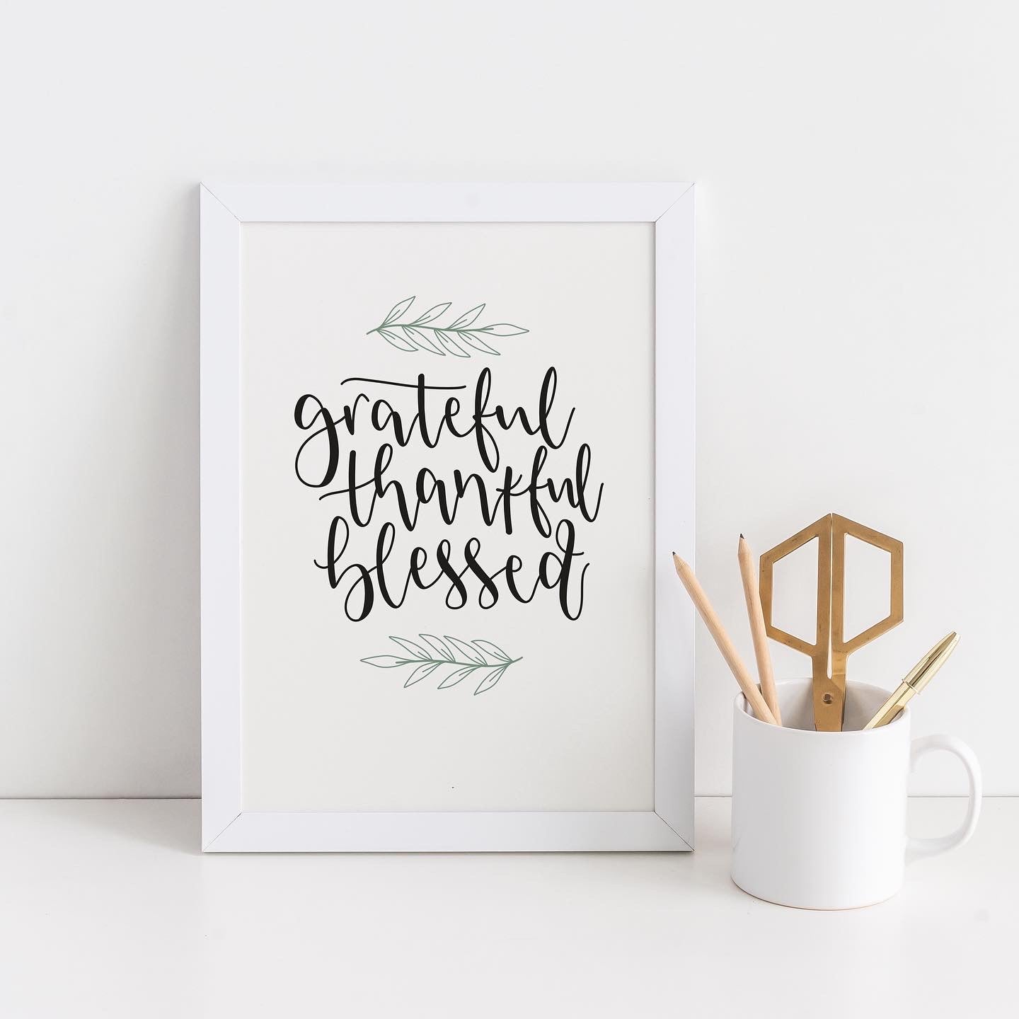 Grateful, Thankful, Blessed Print