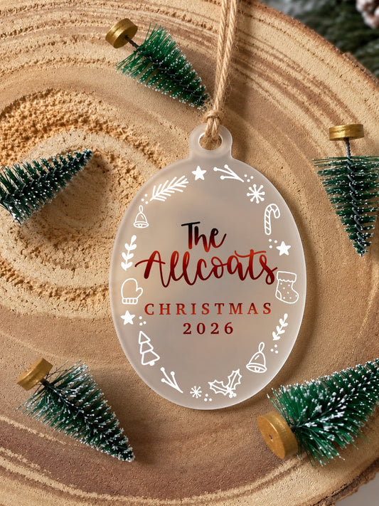 Family Christmas Bauble 2026