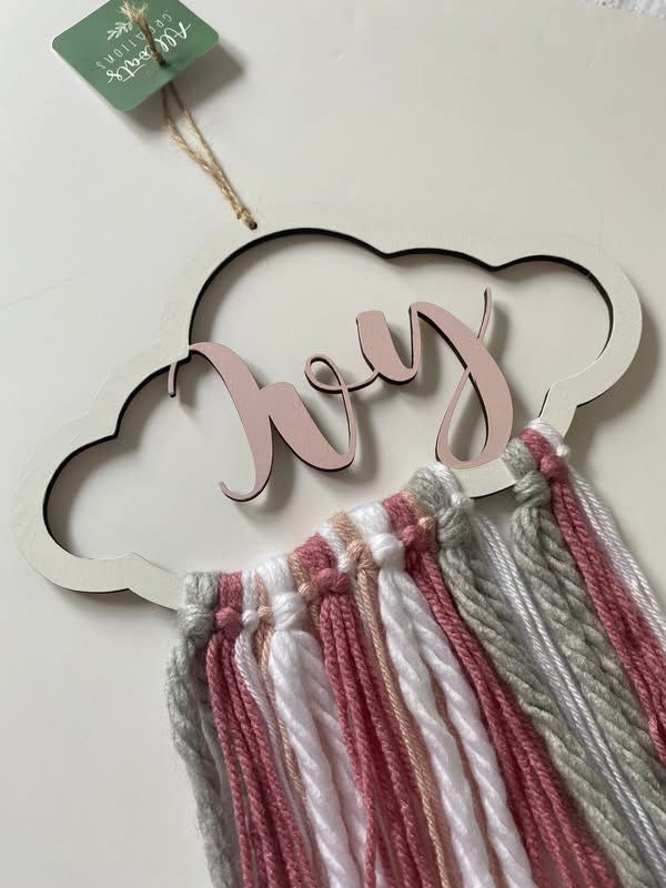 Personalised Cloud Hanging Decoration