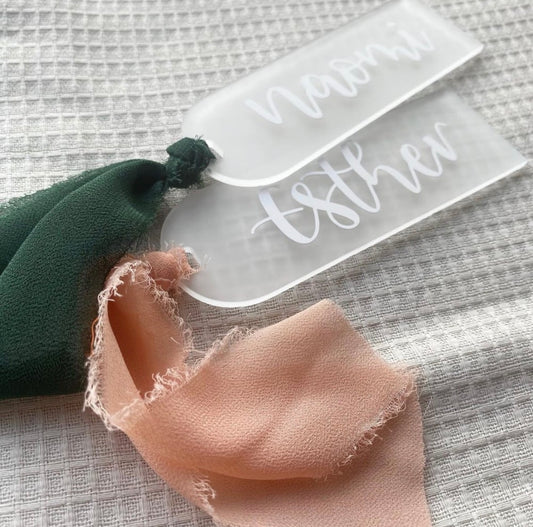Frosted Arch Personalised Bookmark