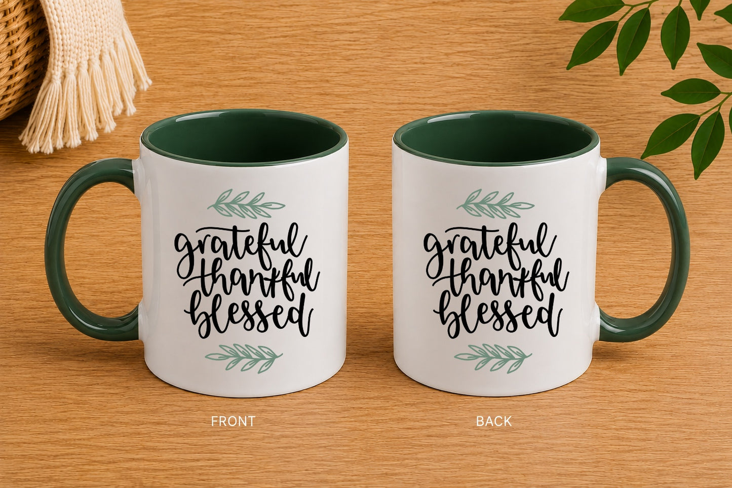 Grateful Thankful Blessed Mug