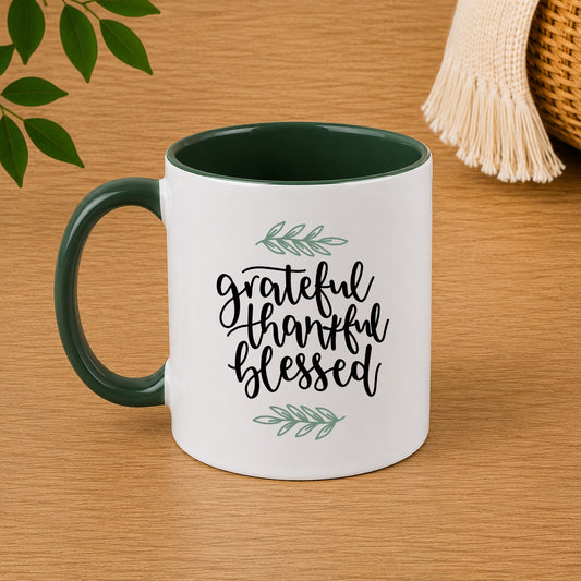 Grateful Thankful Blessed Mug