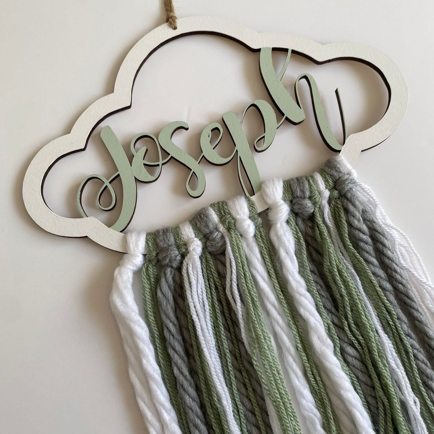 Personalised Cloud Hanging Decoration