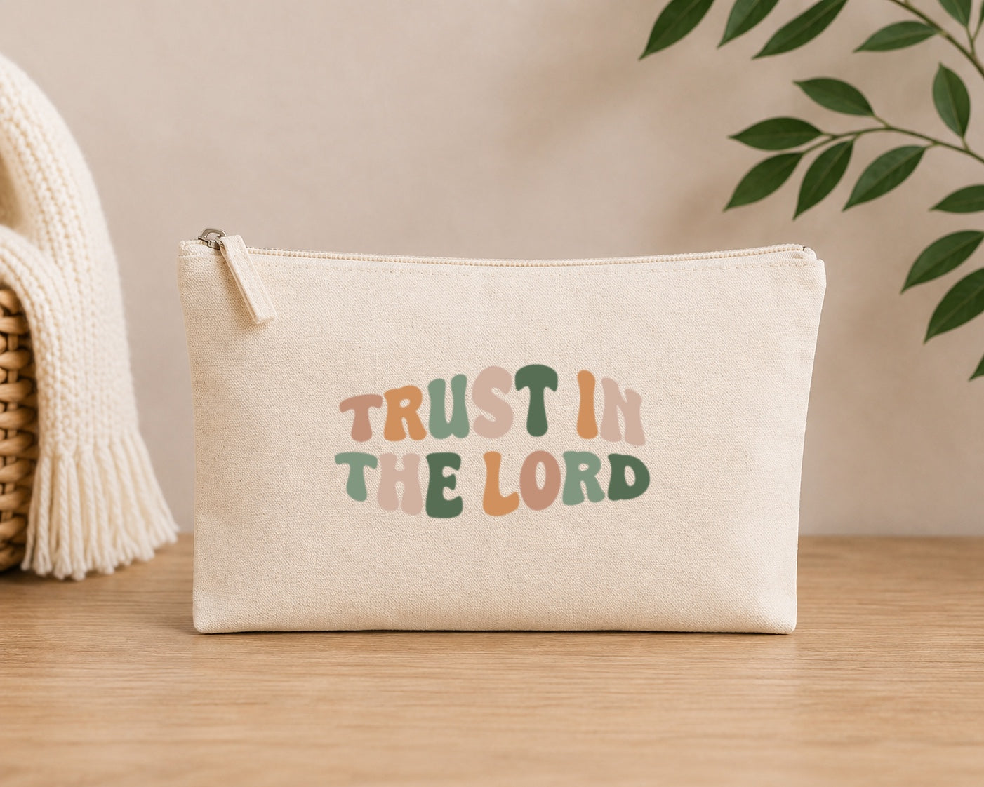 Trust in the Lord Canvas Accessory Pouch