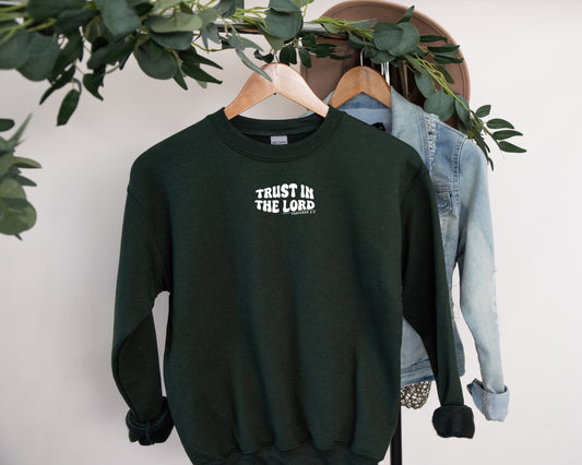 Trust in the Lord Christian Sweatshirt – Proverbs 3:5