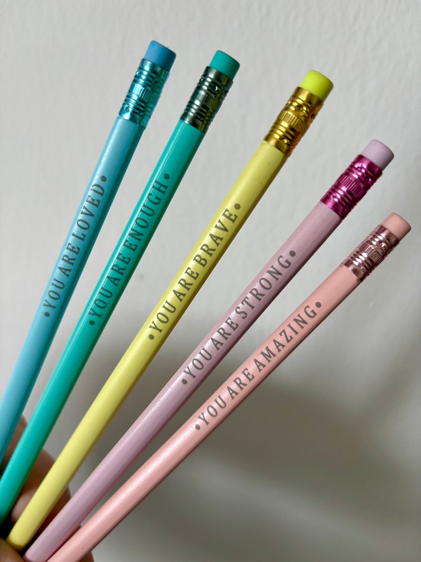 Simple Reminder You are... Set of 5 Pencils