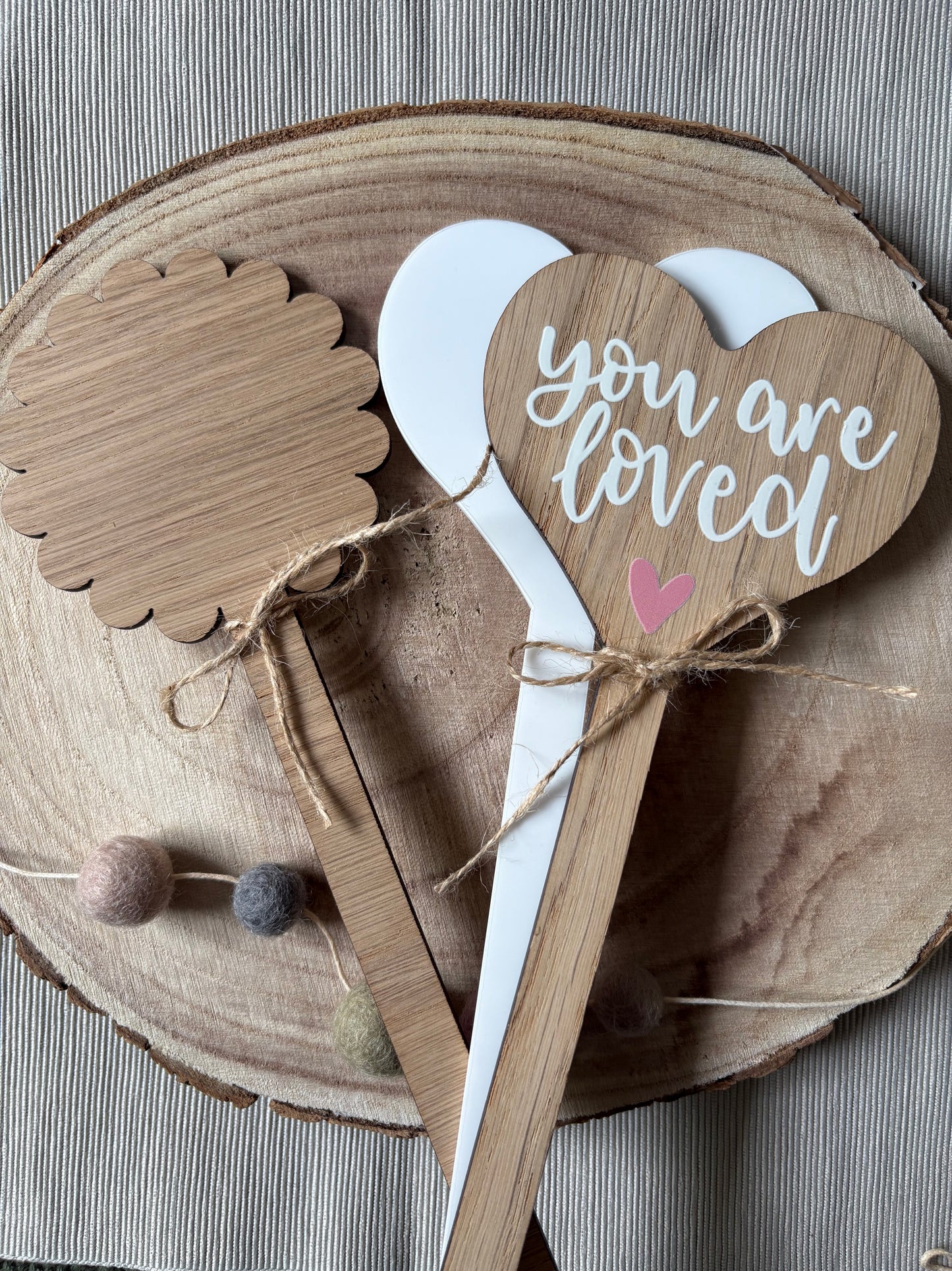 You Are Loved Flower Marker