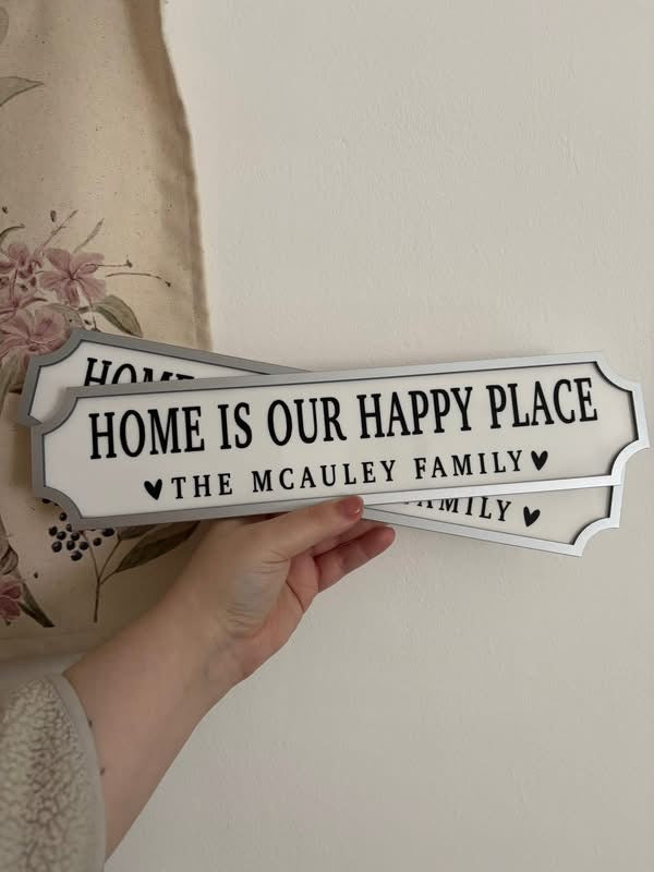 Personalised Family Sign