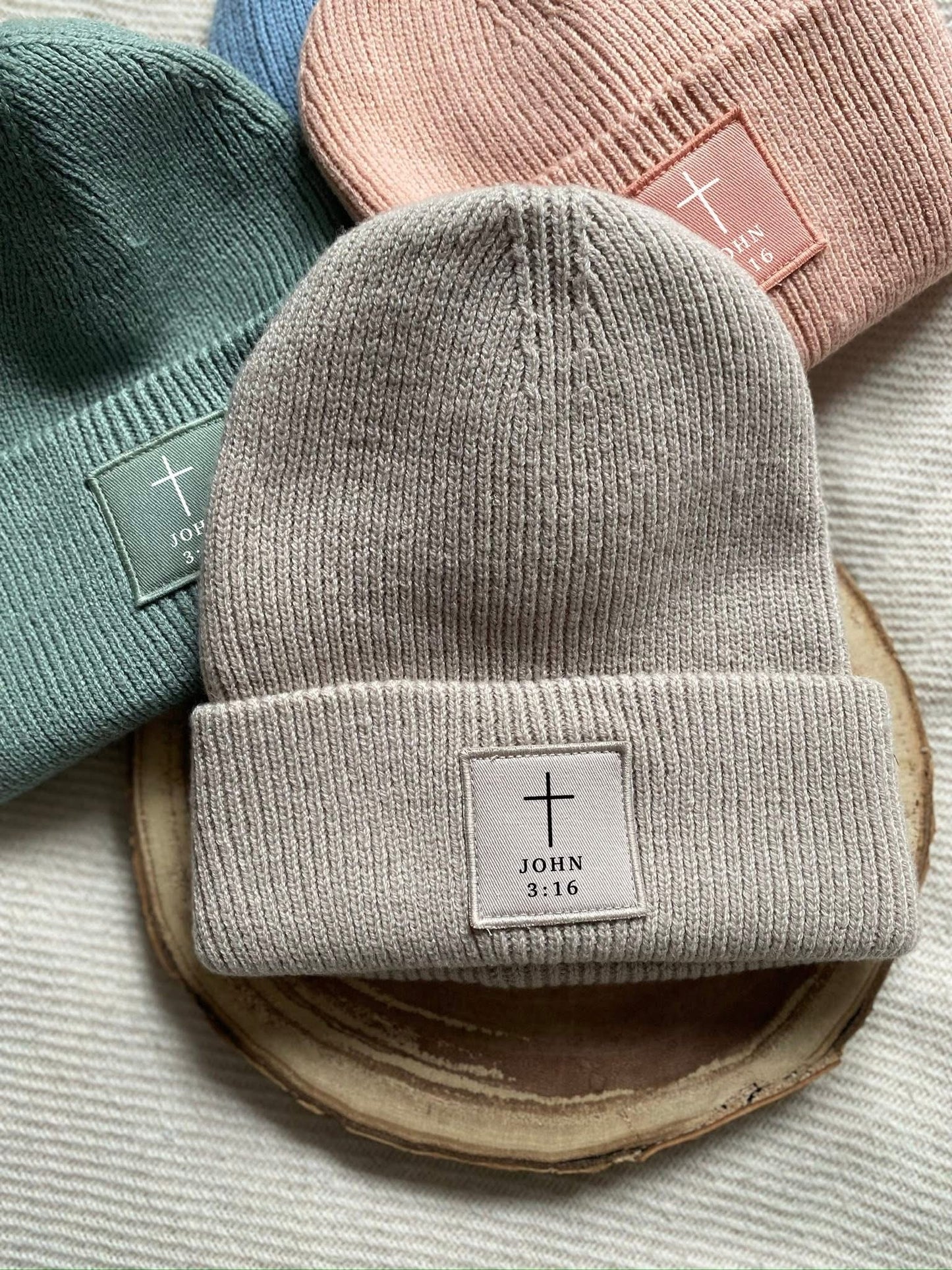Cross John 3:16 Beanie Christian Hat