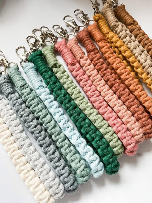Macrame Wristlet Keychain