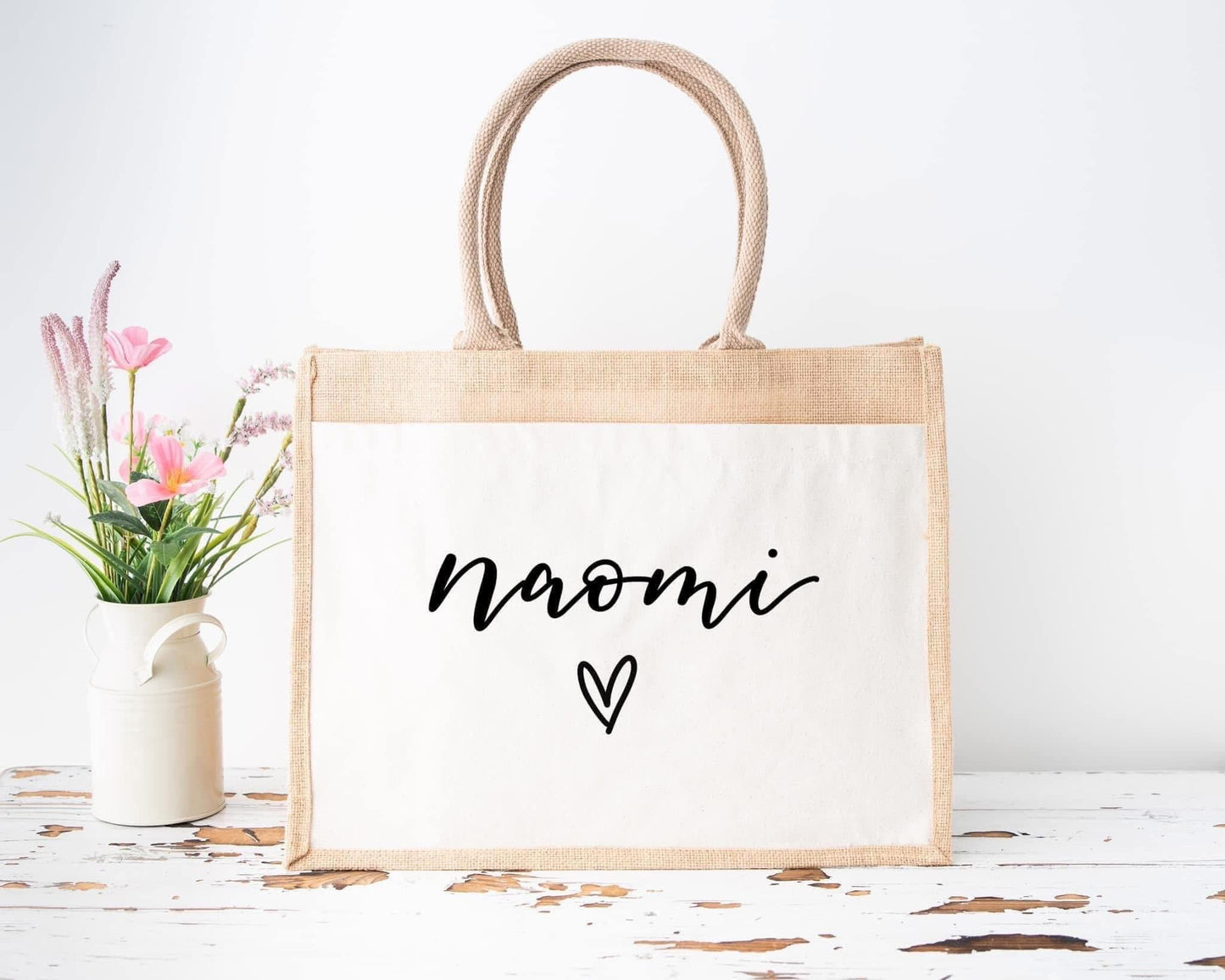 Personalised Name Jute Bag