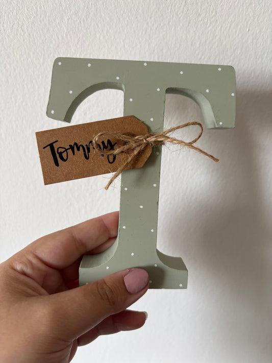 Personalised Freestanding Wooden Letter