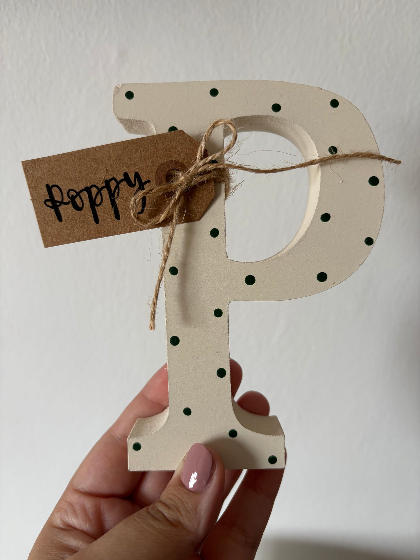 Personalised Freestanding Wooden Letter