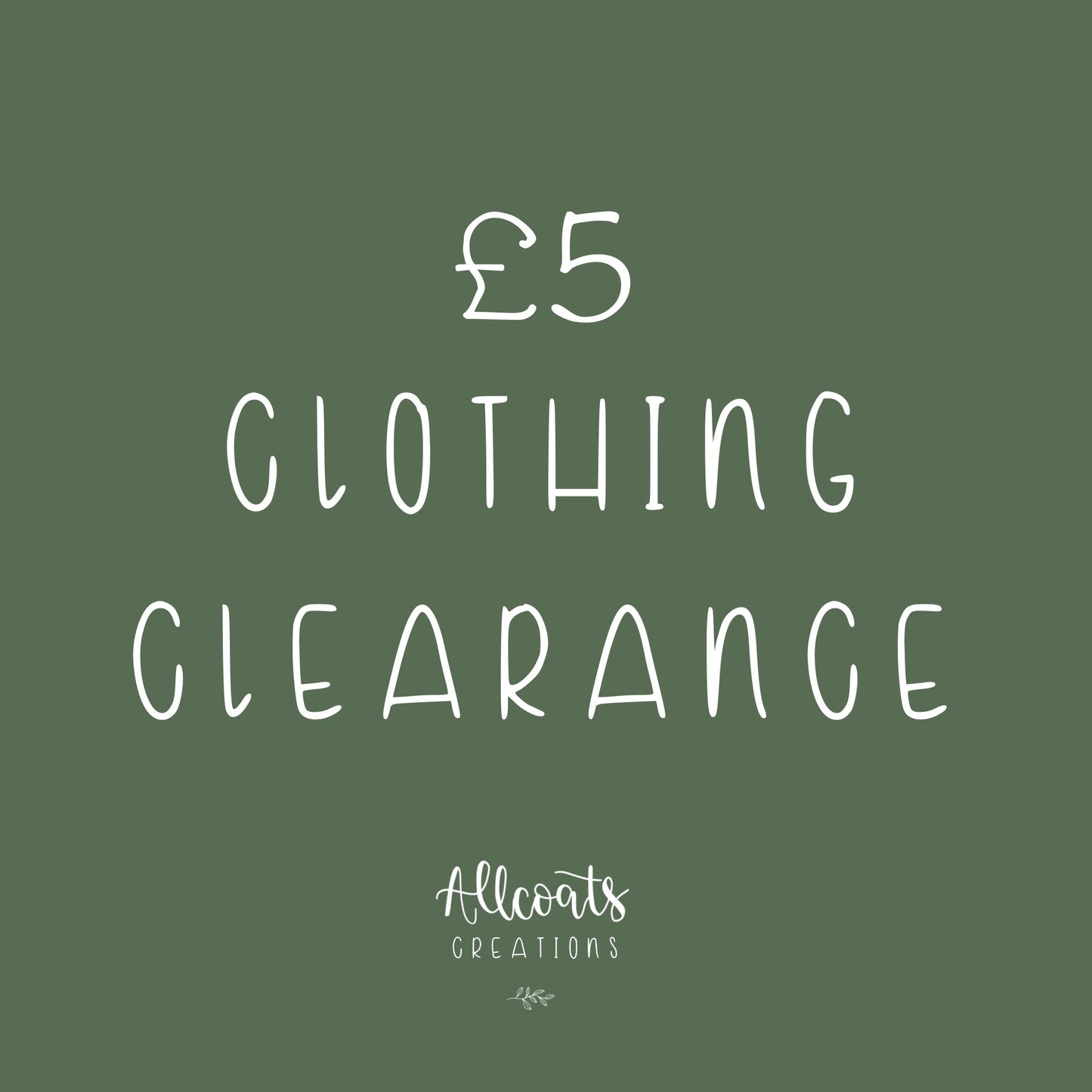 £5 Clothing Clearance